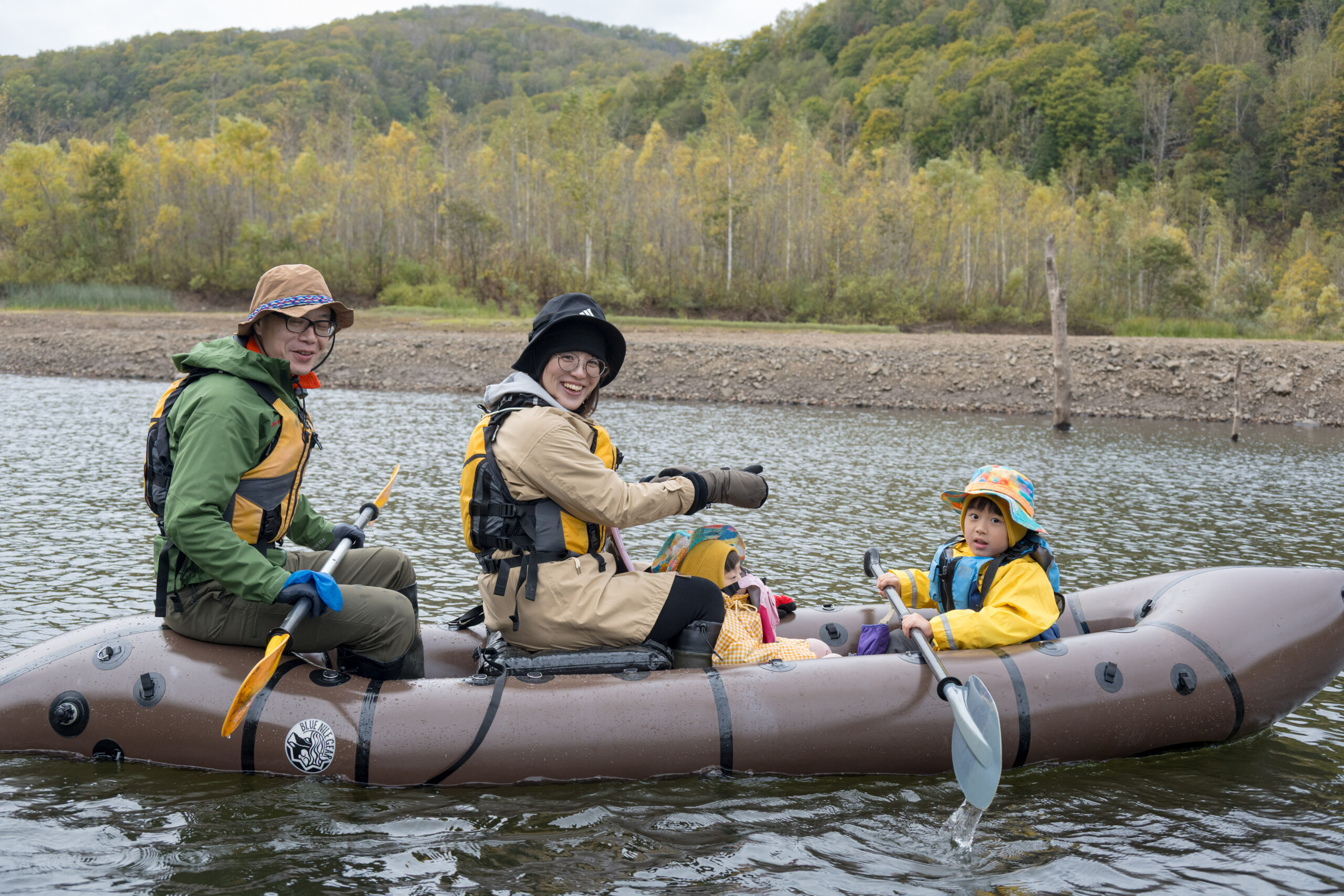 秋のパックラフト試乗会in落合ダム