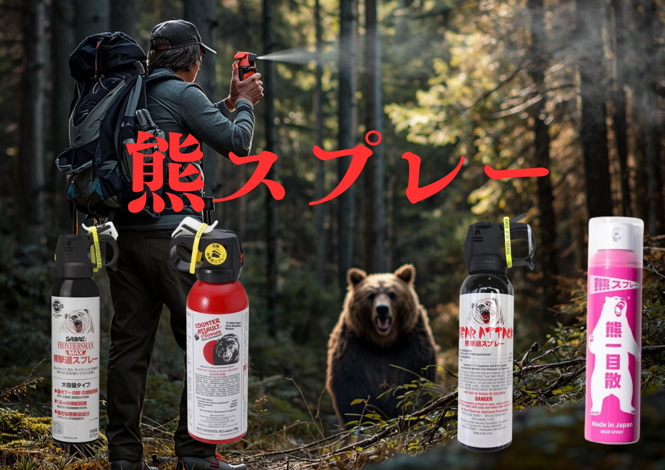 【山でも街でも】熊スプレー持ってます？